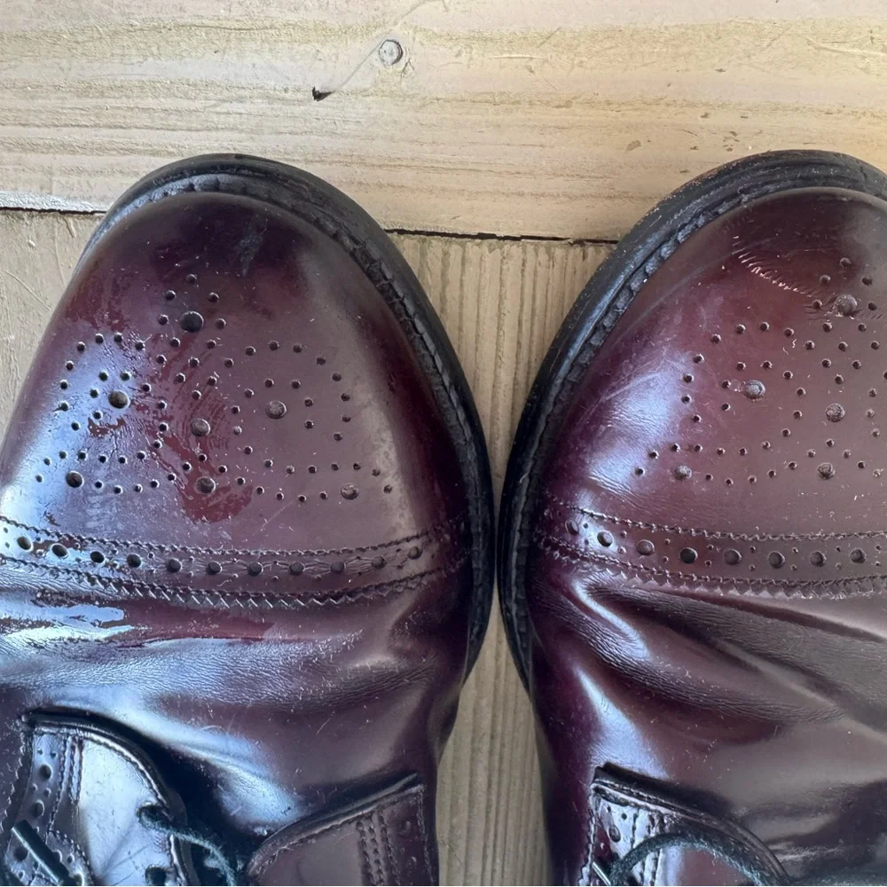 Allen Edmonds Men's Burgundy Leather Dress Shoes 8 1/2 E - Picture 4 of 4
